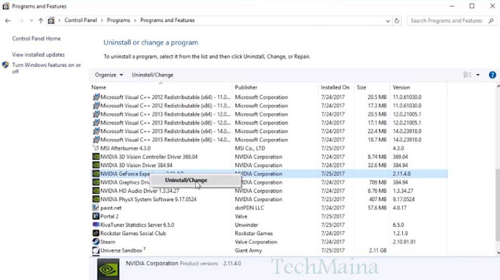 geforce experience error code 0x0003