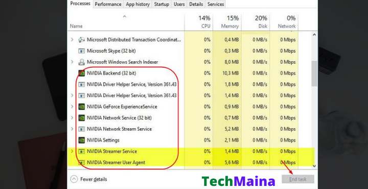 Stop And Relaunch All Nvidia Geforce Experience Tasks