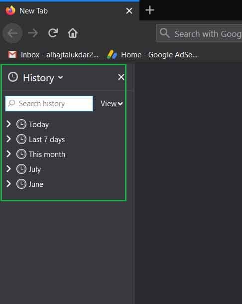 Reopen Closed Window or Tab in Firefox 4