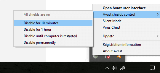Via the Tray Icon (Most Simple)