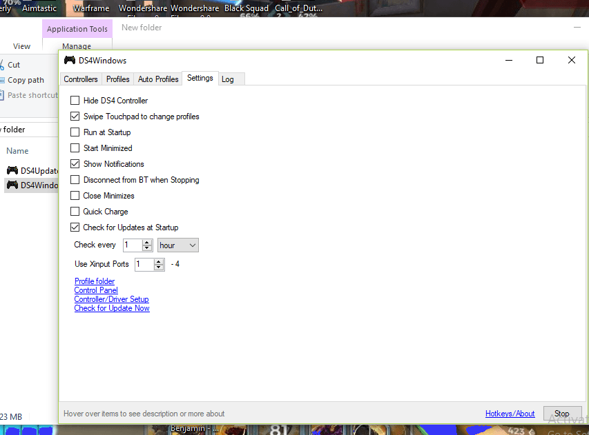 Enable Hide DS4 Controller Option