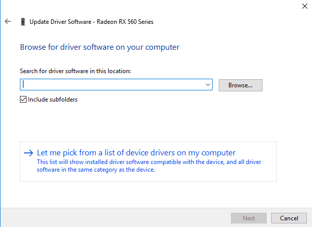 Using the Basic Display Driver from Microsoft