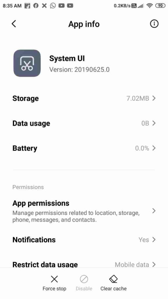 Clear System UI Cache