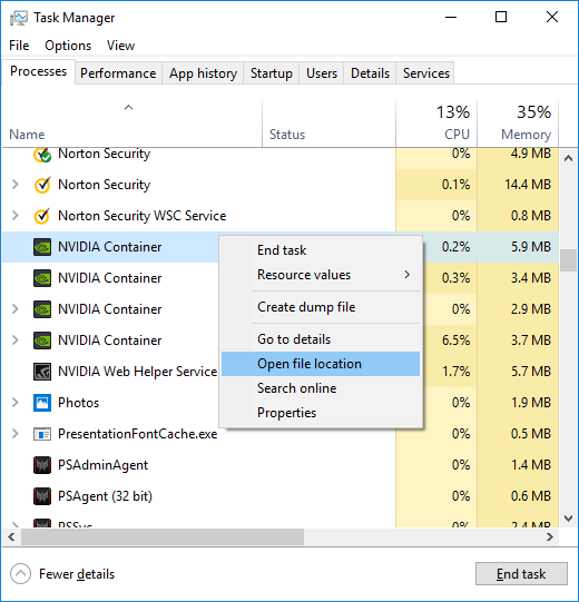 Open NVIDIA Control Panel Manually