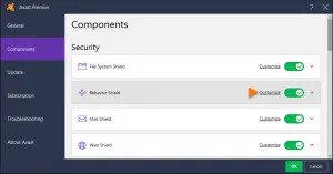 Avast Behavior Shield