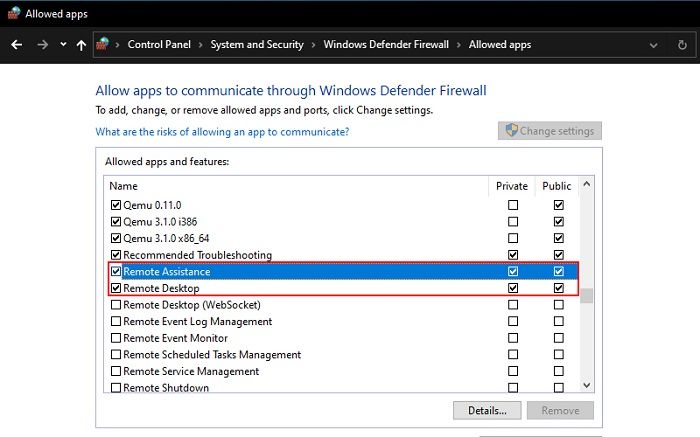 Enable Remote Desktop Assistance In Firewall