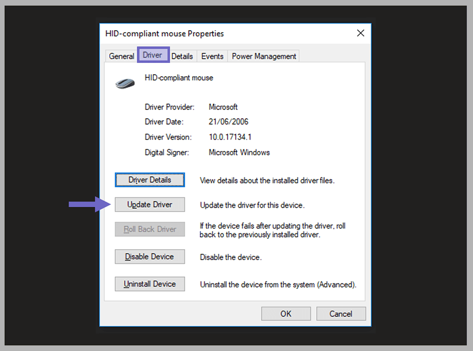 Reinstall Driver Via Device Manager