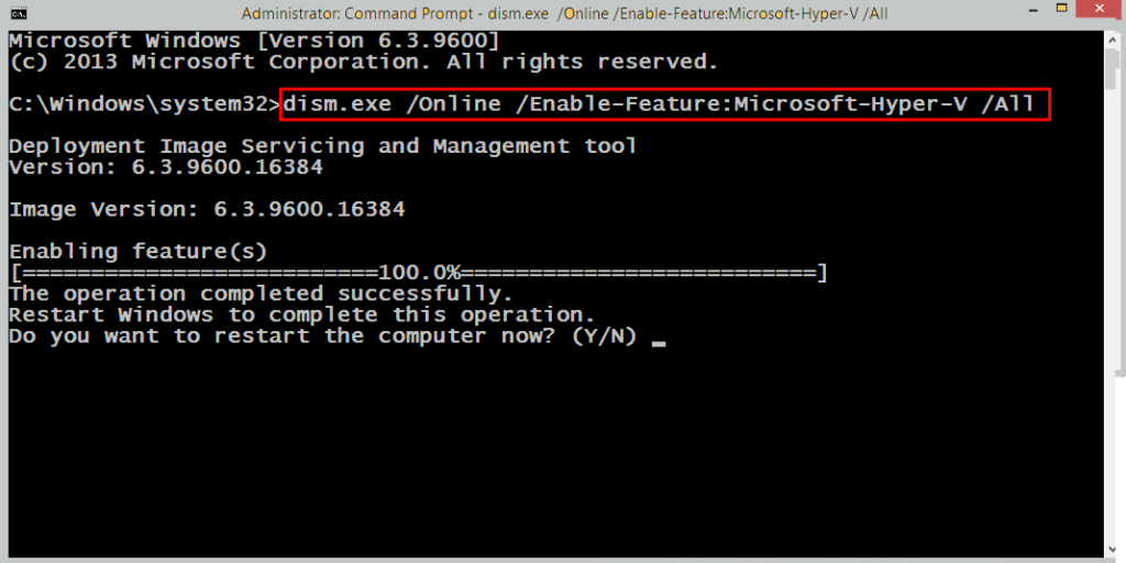 Disable Microsoft Hyper-V Disable Microsoft Hyper-V
