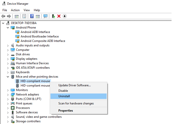Uninstall Touchpad Driver Uninstall Touchpad Driver