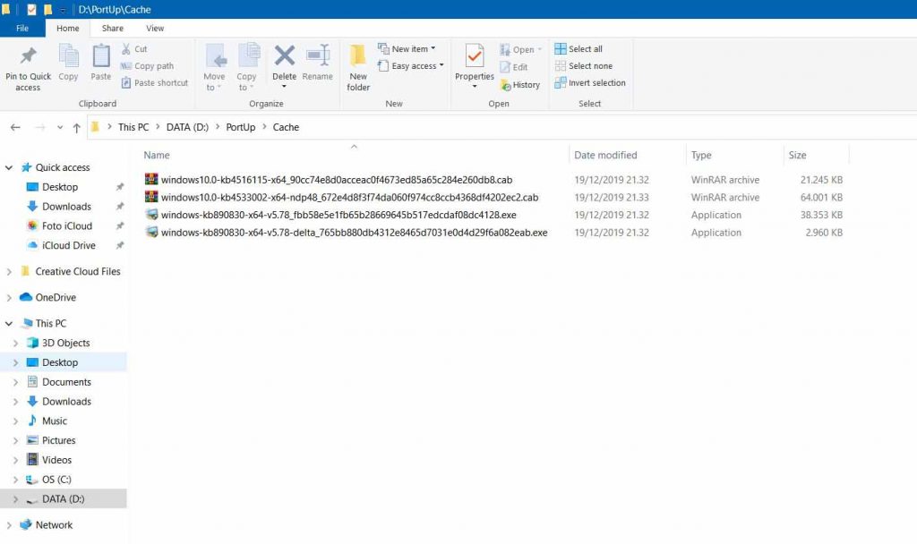 Using Portable Update Software