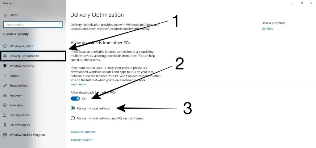 Windows 10 Update With LAN Network