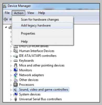 Add Legacy Hardware (Adding Devices Manually) Add Legacy Hardware (Adding Devices Manually)