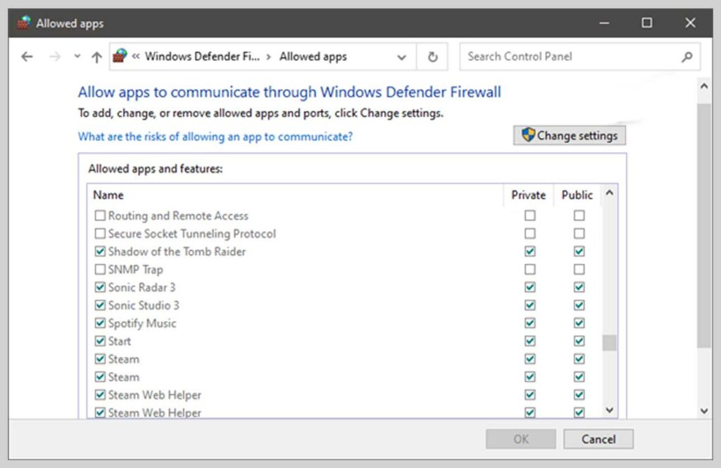 Authorize an app or feature through Windows Defender Firewall Authorize an app or feature through Windows Defender Firewall