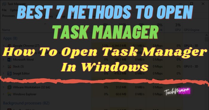 [Best 7 Methods] How To Open Task Manager In Windows