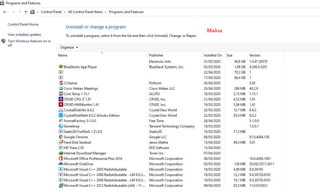 Check The Previously Installed Applications or Drivers Check The Previously Installed Applications or Drivers