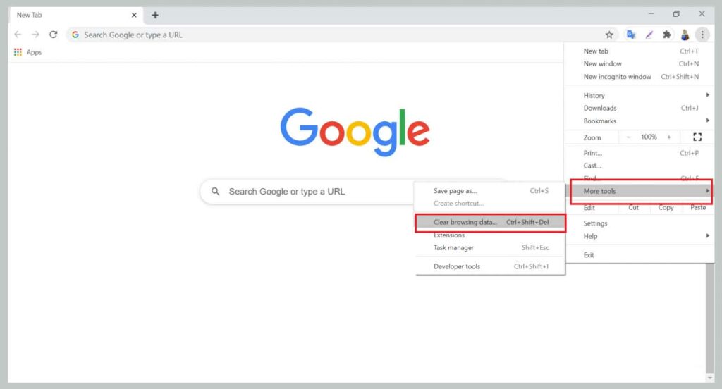 Cleans Browser Cache And Cookies