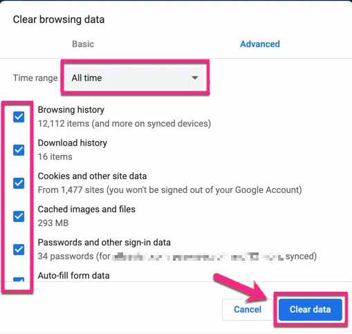 Clear The Browser Cookie And Cache Clear The Browser Cookie And Cache