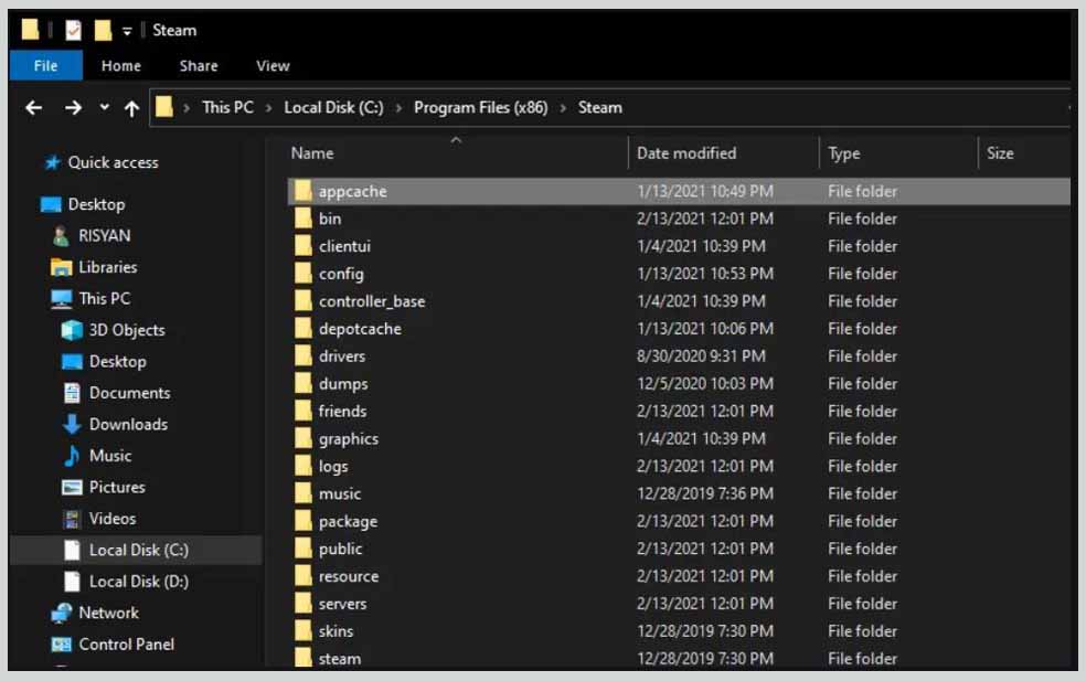 Delete Steam Cache Files Delete Steam Cache Files