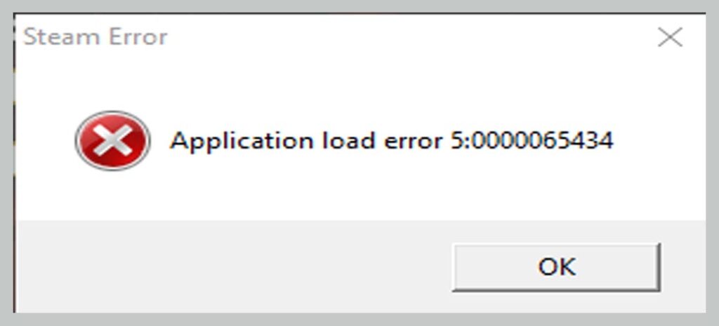 How To Solve Application Load Error 5:0000065434 On Steam