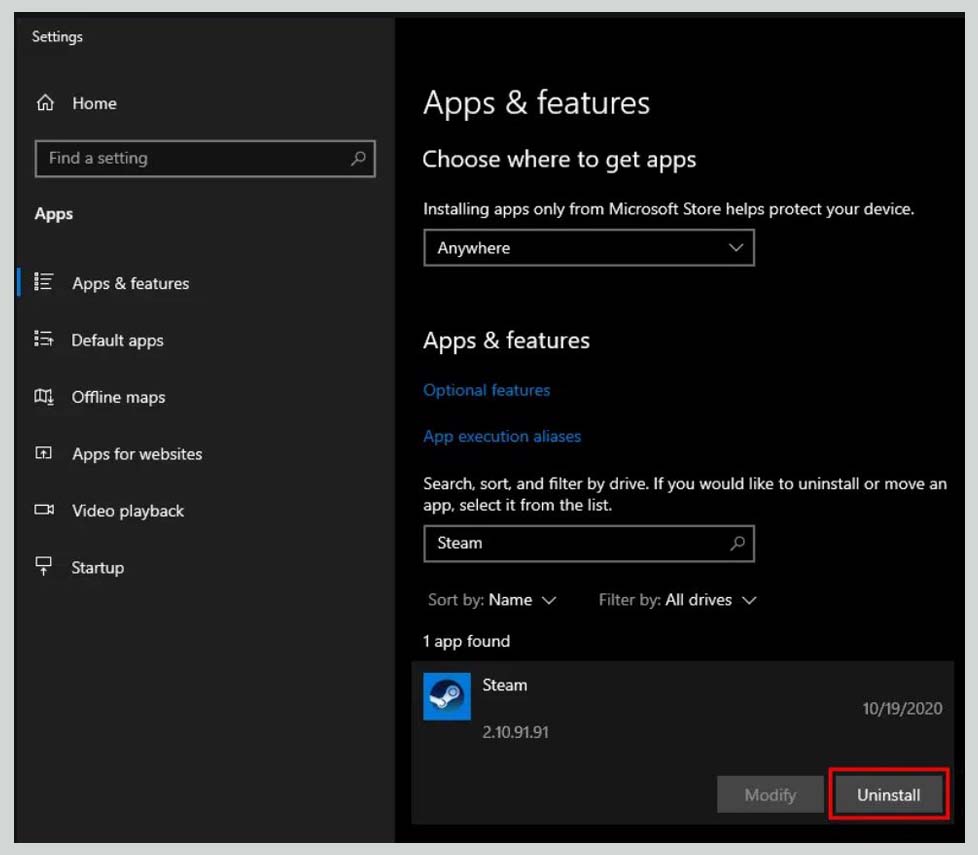 Reinstall Steam Reinstall Steam