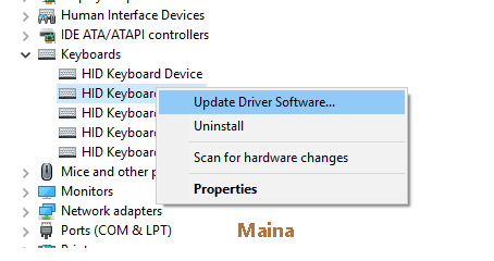 Reinstall The Keyboard Driver Reinstall The Keyboard Driver