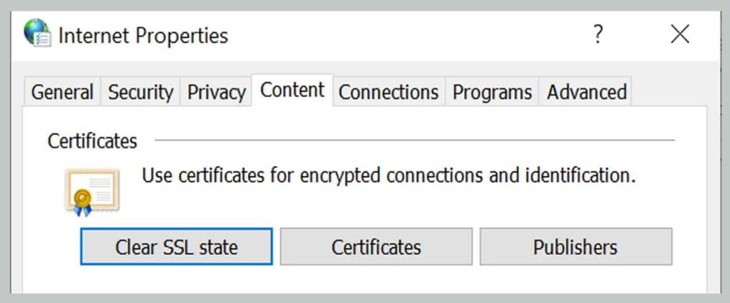 Removing SSL State 4