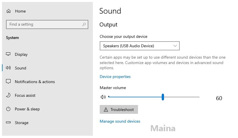 Run the Audio Troubleshoot