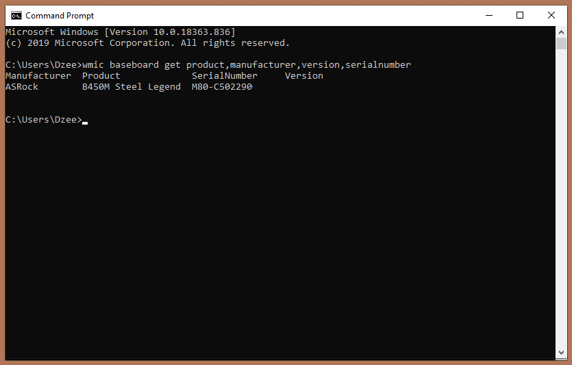Via Command Prompt Via Command Prompt