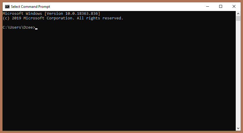 Via Command Prompt Via Command Prompt