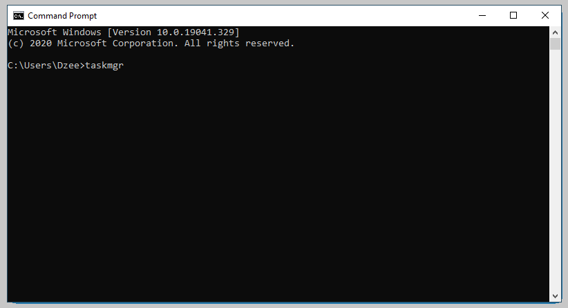 Via Command Prompt Via Command Prompt