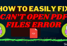 How To Fix: Can’t Open PDF Files Error In Windows 10 How To Fix Can’t Open PDF Files Error In Windows 10