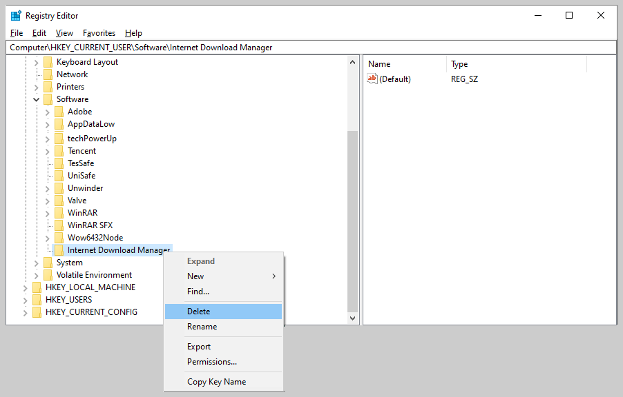 How to Delete the Registry From IDM How to Delete the Registry From IDM
