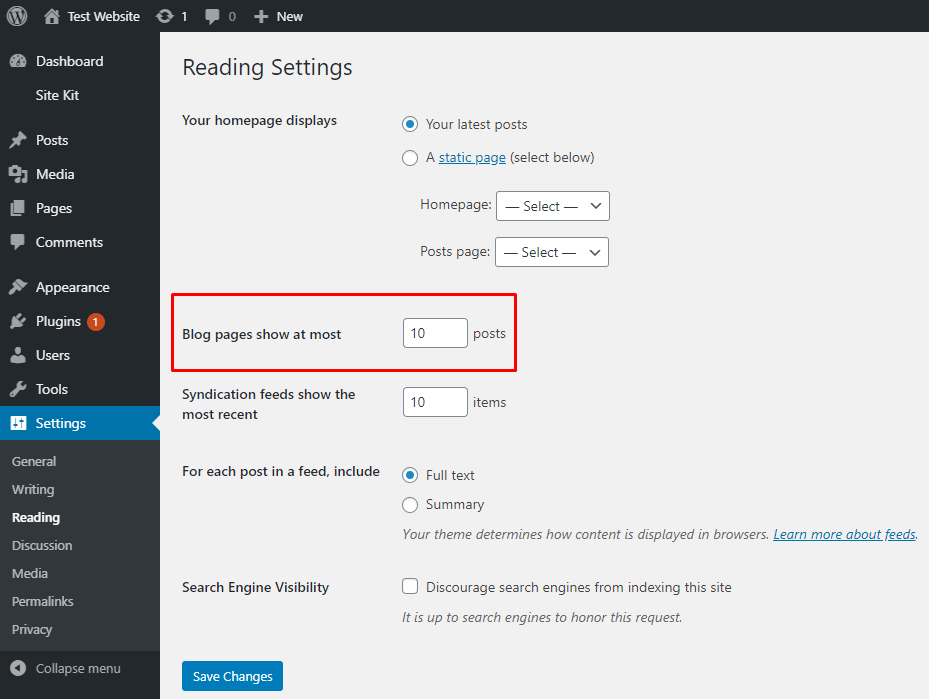 Limit the Number of Posts on the Main Page of the Blog Limit the Number of Posts on the Main Page of the Blog