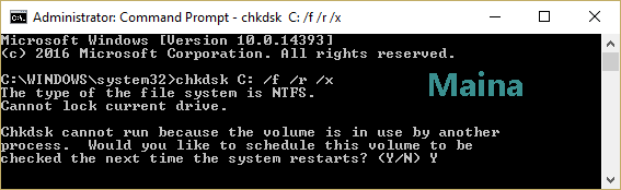 Run the System File Checker (SFC) and Check Disk (CHKDSK)