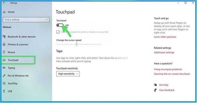 Through The Settings Menu