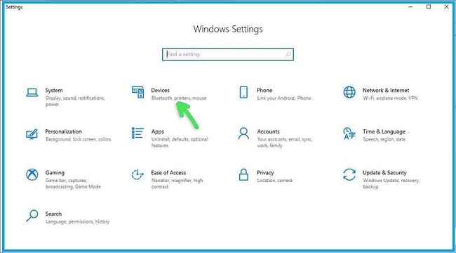 Through The Settings Menu