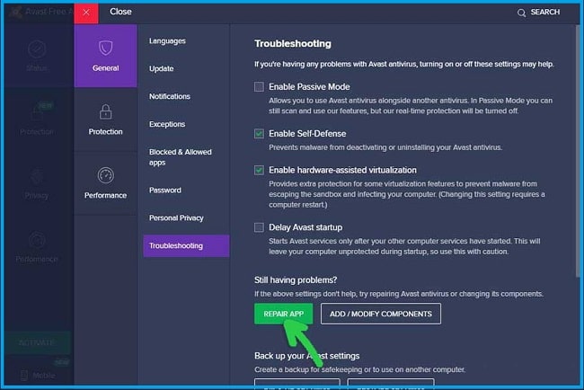Try Repair Avast Try Repair Avast