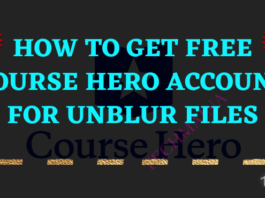 How To Get Free Course Hero Account For Unblur Files