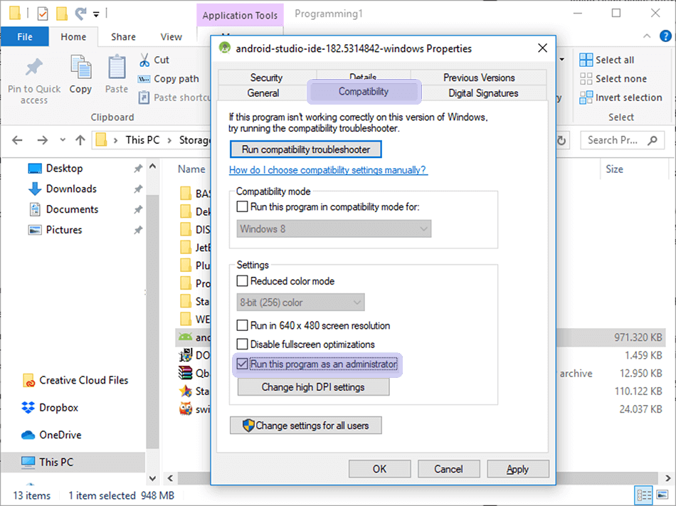 Run as Administrator Run as Administrator