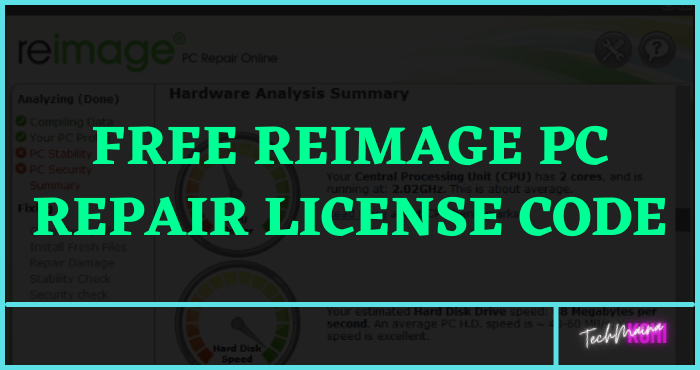 Free Reimage PC Repair License Code Free Reimage PC Repair License Code
