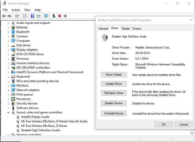 Restore the Original Driver if you Have Installed a New Driver