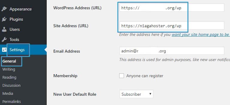 Checking URL Settings Via Dashboard Checking URL Settings Via Dashboard