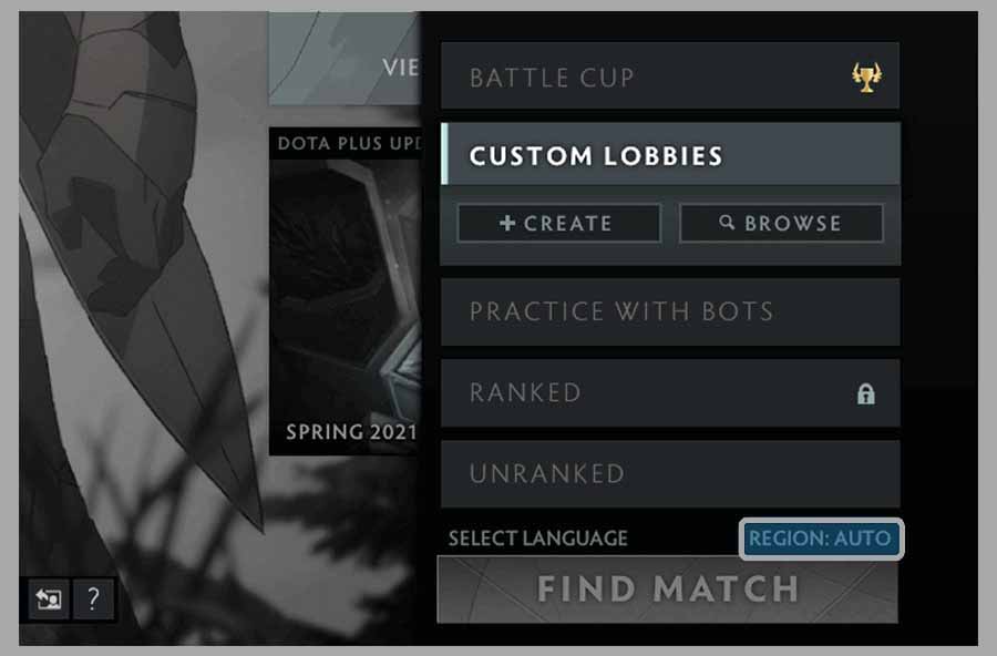 Choose Another Dota 2 Server Maina