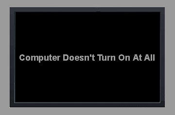Computer Doesn't Turn On At All