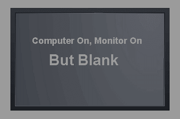 Computer On, Monitor On, But Blank