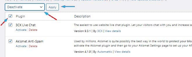 Disabling Plugins Disabling Plugins