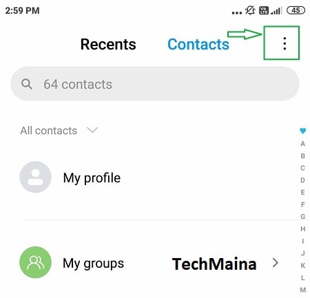 First Check Contact Settings 1 First Check Contact Settings 1