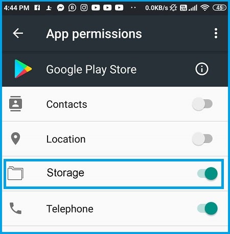 Give Internal Memory Permission 3 Give Internal Memory Permission 3
