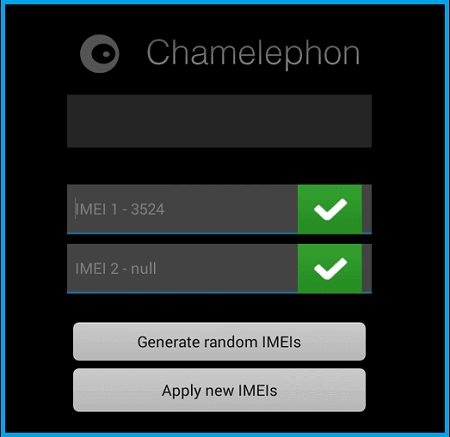 Restore IMEI With Chamelephon App Restore IMEI With Chamelephon App
