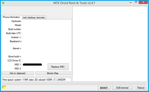 Restore IMEI with MTKDroidtools Restore IMEI with MTKDroidtools